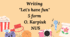 Writing "Let's have fun" 5 form O. Karpiuk NUS