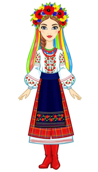 Дівчина україна: векторна графіка, зображення, Дівчина ...