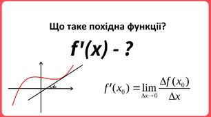 План-конспект урок-лекція "Поняття похідної"