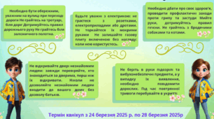 Пам'ятка на весняні канікули