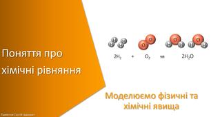 Презентація з уроку Хімія для 7 класу НУШ на тему «Поняття про хімічні рівняння»
