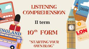 10th Grade, Listening Comprehension, Карпюк 10, II term.