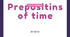 Prepositions of time