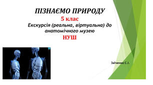5 клас. Презентація "Екскурсія (реальна/віртуальна) до  анатомічного музею" НУШ