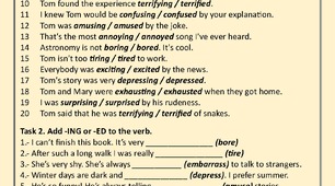 Participle exercises.