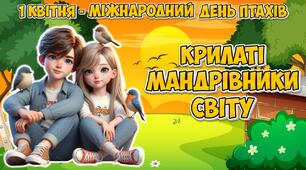 Анімована інформаційно-ігрова презентація "Крилаті мандрівники світу" 1 квітня - Міжнародний день птахів.