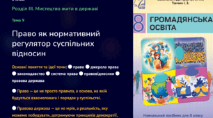 Презентація "Право як нормативний регулятор суспільних відносин." 8 клас.