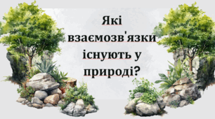 Які взаємозв'язки існують у природі?
