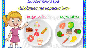 Дидактична гра "Корисна чи шкідлива їжа"