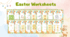 Easter Worksheets Pack A0-A1