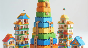Презентація "Гра з Lego "Склади вежу""