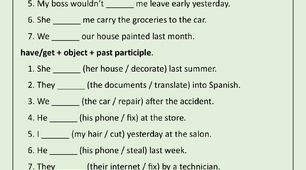 Causative Active and Passive Voice