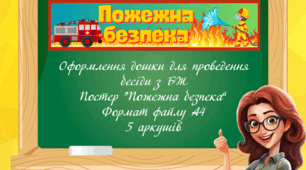 Постер "Пожежна безпека"