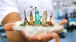 World famous touristic places🗽🏰🎡.Camping as some type of travel 🏡🧳🏔️