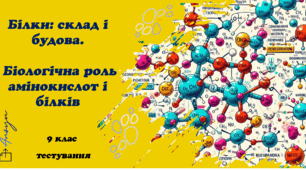 Білки: склад і будова. Біологічна роль амінокислот і білків