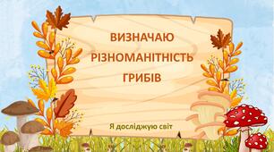 Презентація "Різноманітність грибів"
