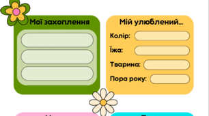 Анкета "Про мене"