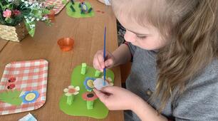Образотворча діяльність. Обʼємна аплікація «Весняна галявина»