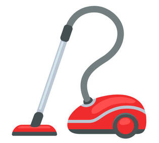 стокові ілюстрації на тему vacuum cleaner on white background - пилосос