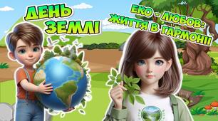 Анімована інформаційно-ігрова презентація "Еко-любов: життя в гармонії" 22 квітня - День Землі