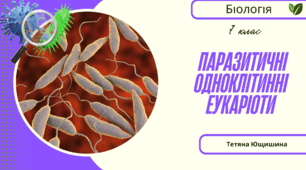 Паразитичні одноклітинні еукаріоти. 7 клас. НУШ
