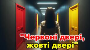 Небезпечна гра "Червоні двері, жовті двері". Презентація + Конспект + Постер + Роздатковий матеріал +Розтяжка