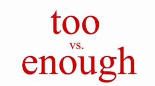 Grammar too/ enough