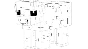 Обведи героїв «Minecraft» по контуру