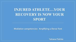 Amplifying a Dense Text Lesson Plan: Injured Athlete…Your Recovery Is Now Your Sport
