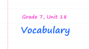 Prepare 7. Unit 18. Vocabulary