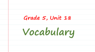 Prepare 5. Unit 18. Vocabulary