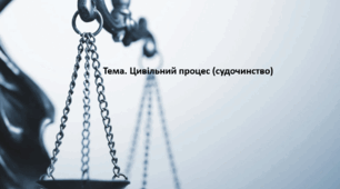 Основи правознавства, 9 клас. Презентація "Цивільний процес (судочинство)"
