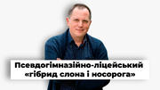 Псевдогімназійно-ліцейський «гібрид слона і носорога» не життєздатний, поверніть школу