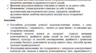 Виховний захід на тему "Толерантність в нашому житті" для 4-7 класів.