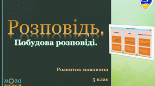 Навчальна презентація з теми Розповідь. Побудова розповіді.