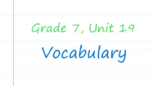Prepare 7. Unit 19. Vocabulary