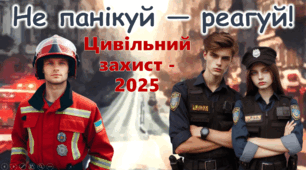 Цивільний захист 2025 Тиждень безпеки Сучасна унікальна анімована презентація Цивільний захист в школі