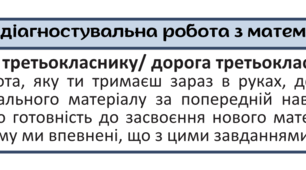 ECW Вихідна діагностувальна робота з математики