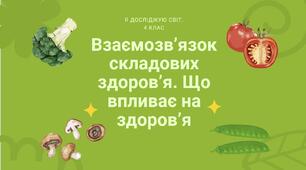 Конспект уроку: "Взаємозв’язок складових здоров’я. Що впливає на здоров’я"