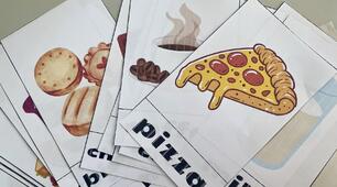 Флешкартки на тему "My food" Flashcards Unite7 My food