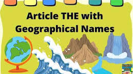 Article "the" with georaphical names