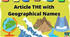 Article "the" with georaphical names