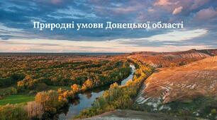 Презентація до уроку географії у 8 класі на тему: "Природні умови Донецької області"