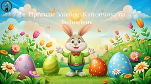 Презентація "Великдень. (Великодні пригоди зайчика Квітончика)"
