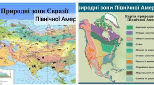 Практична робота Порівняння рослинного й тваринного світу природної зони Євразії та Північної Америки