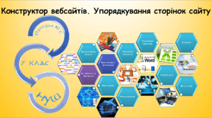 Конструктор вебсайтів (Упорядкування сторінок сайту) (інформатика за підручником Біос 7 клас)