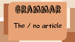 Grammar. Article THE / no article with geographical names