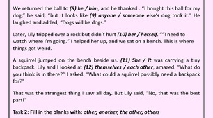 Pronoun Exercises + common mistakes