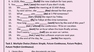Future Tenses Exercises