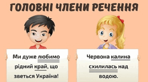 ВИЗНАЧАЄМО ГОЛОВНІ ЧЛЕНИ РЕЧЕННЯ